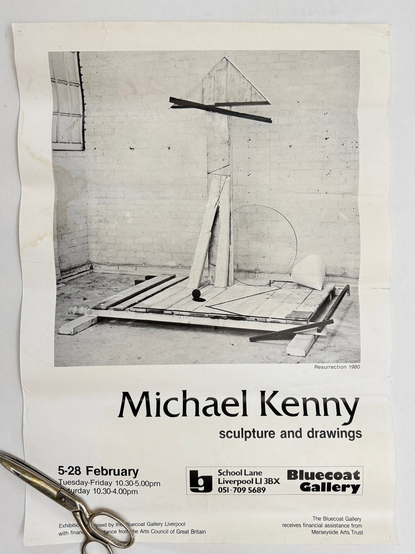 MICHAEL KENNY sculpture and drawings, Bluecoat Gallery | Art Poster