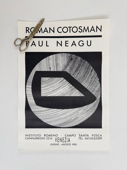 ROMAN COTOSMAN | PAUL NEAGU, Venice 1995 | Art Poster