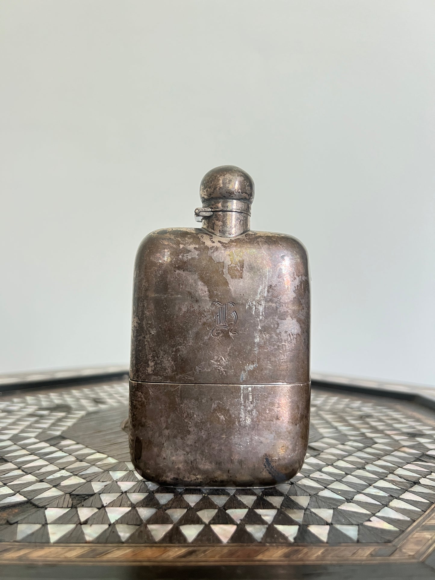 A 19th Century  Sampson Mordan & Co  Silver Hipflask