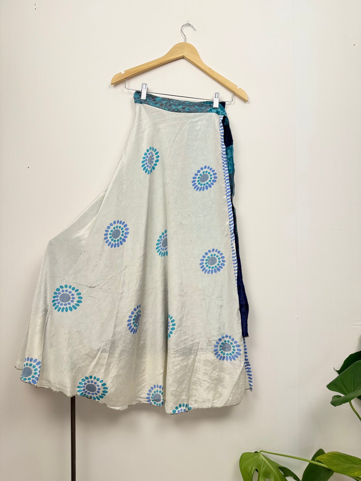 Vintage Saree Silk Wrap Skirt