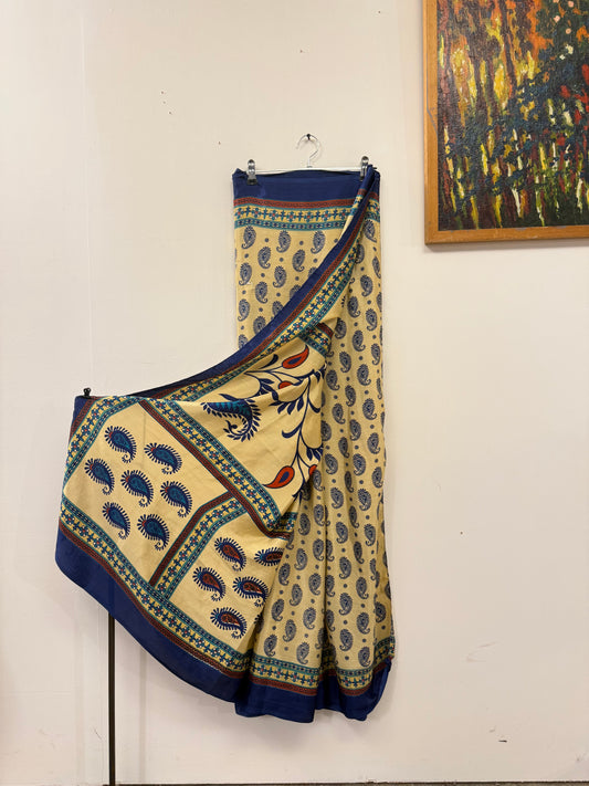 Vintage Pure Silk Saree Fabric