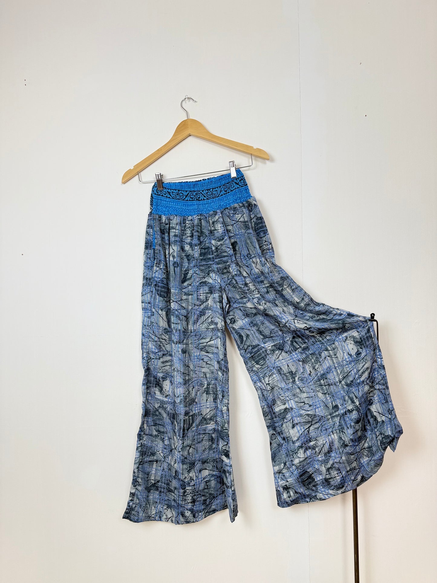 Vintage Saree Silk Trousers & Shirt Co-ordinated Set