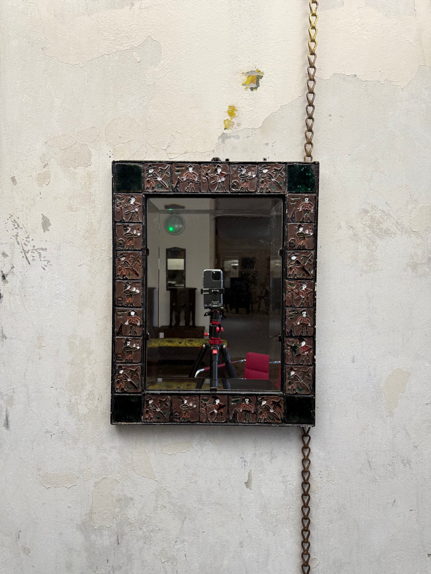 Folk Art Wall Mirror
