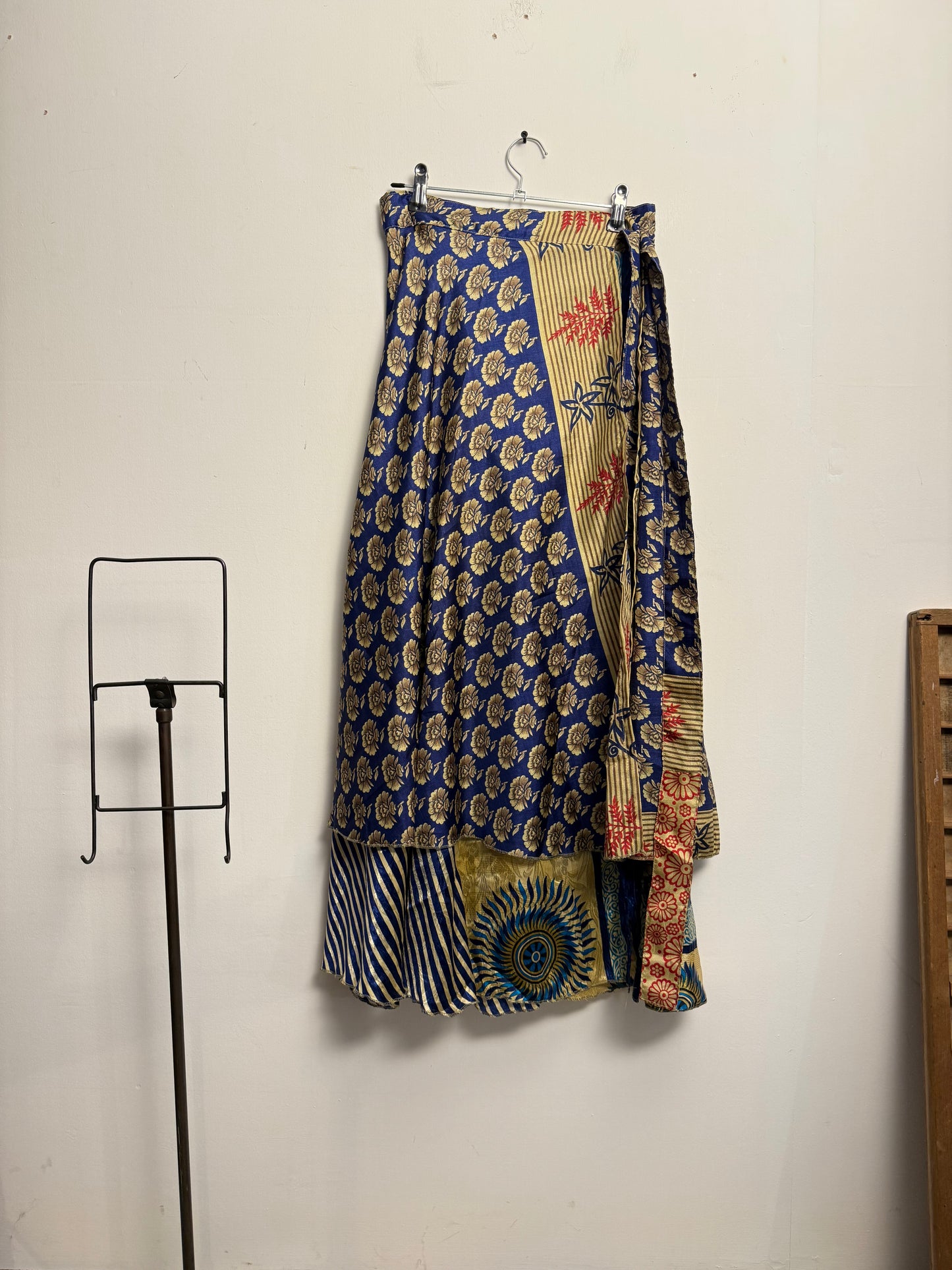 Vintage Saree Silk Wrap Skirt