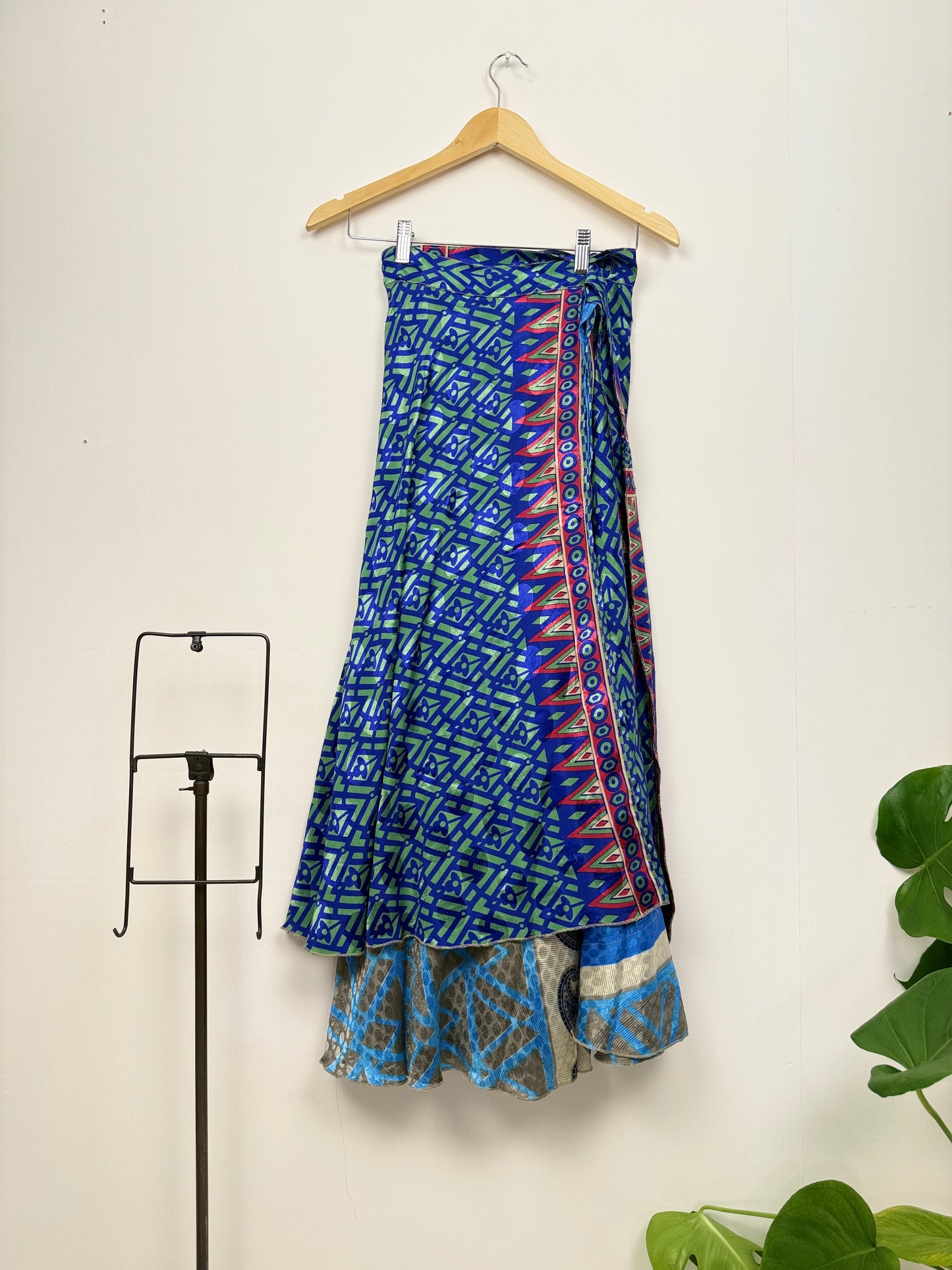 Vintage Saree Silk Wrap Skirt