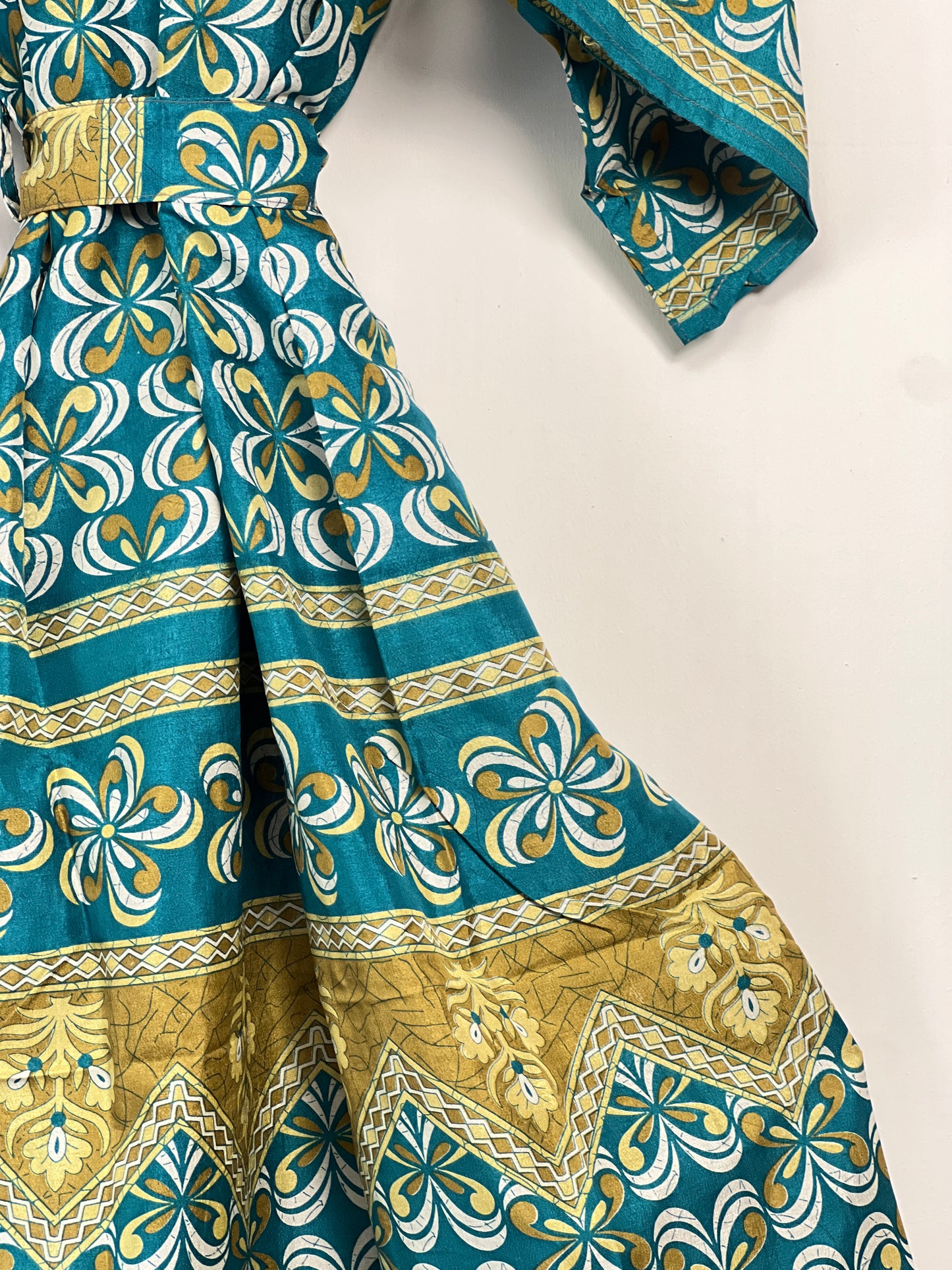 Vintage Saree Silk Kimono / Duster - Long