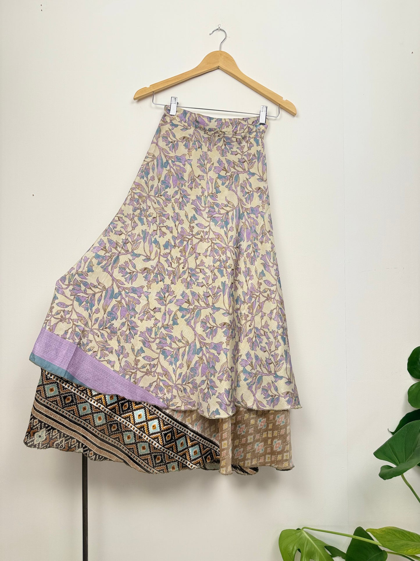 Vintage Saree Silk Wrap Skirt