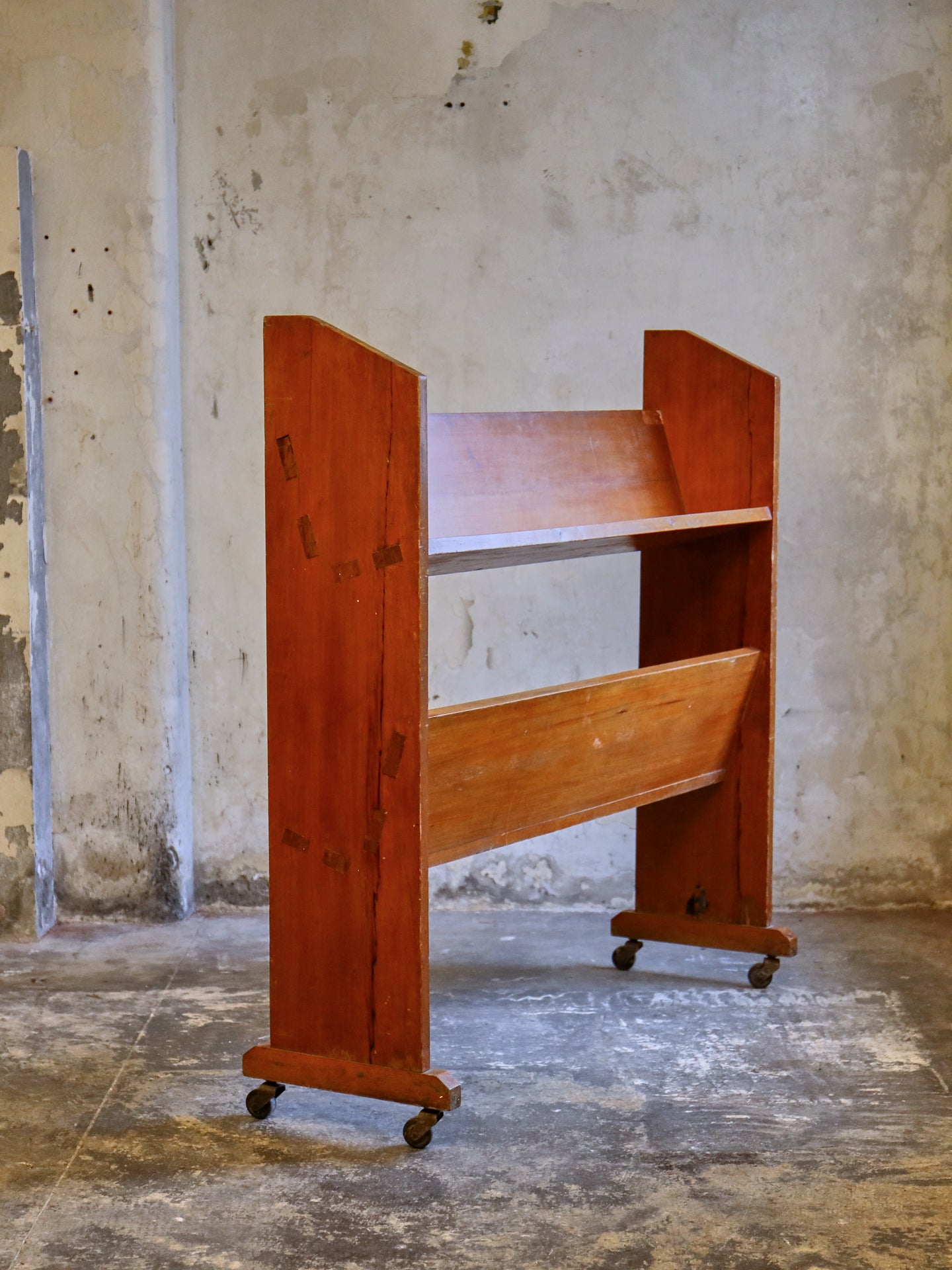 1950's Open Book Trolley Bookcase