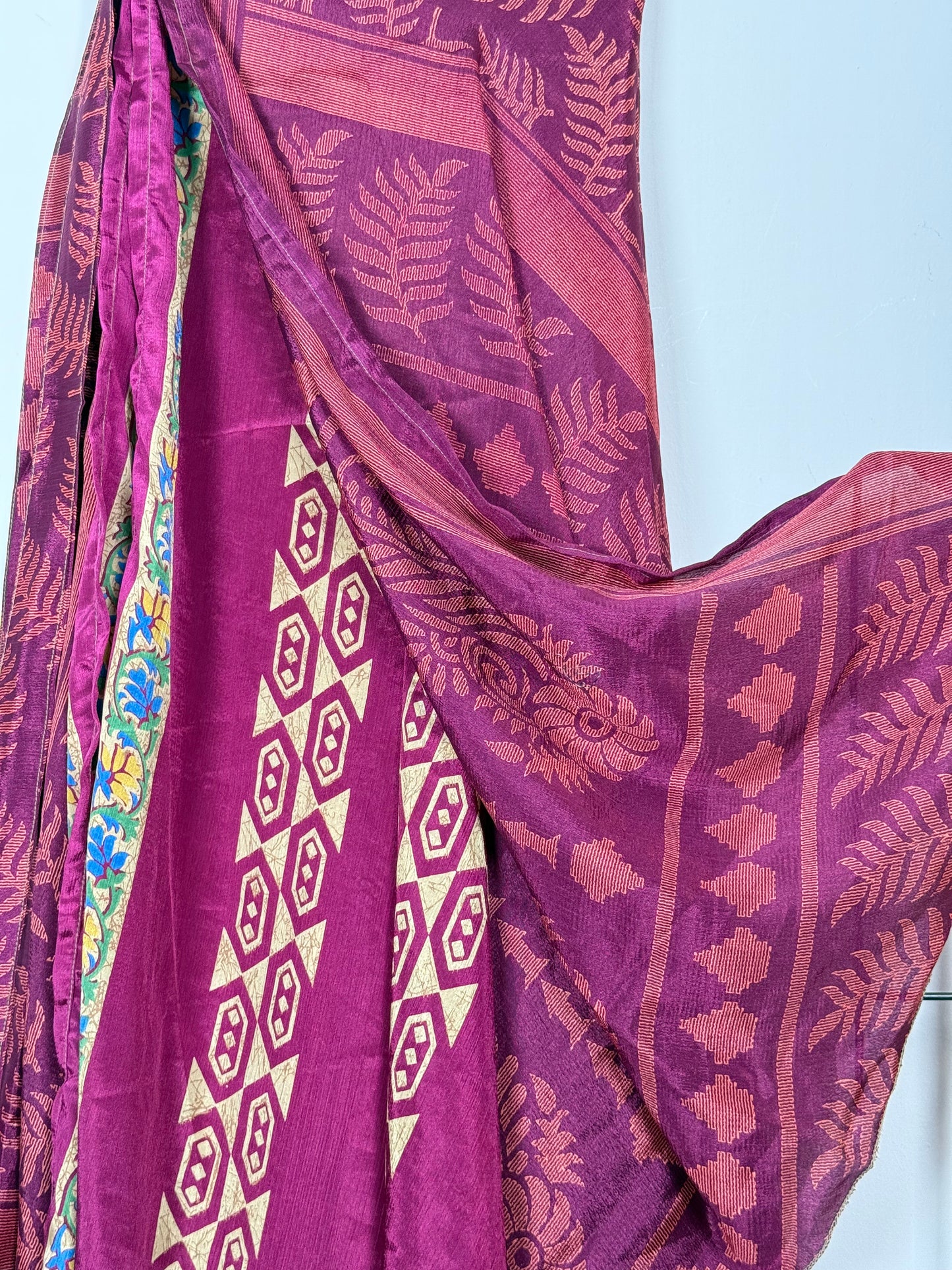 Vintage Saree Silk Wrap Skirt