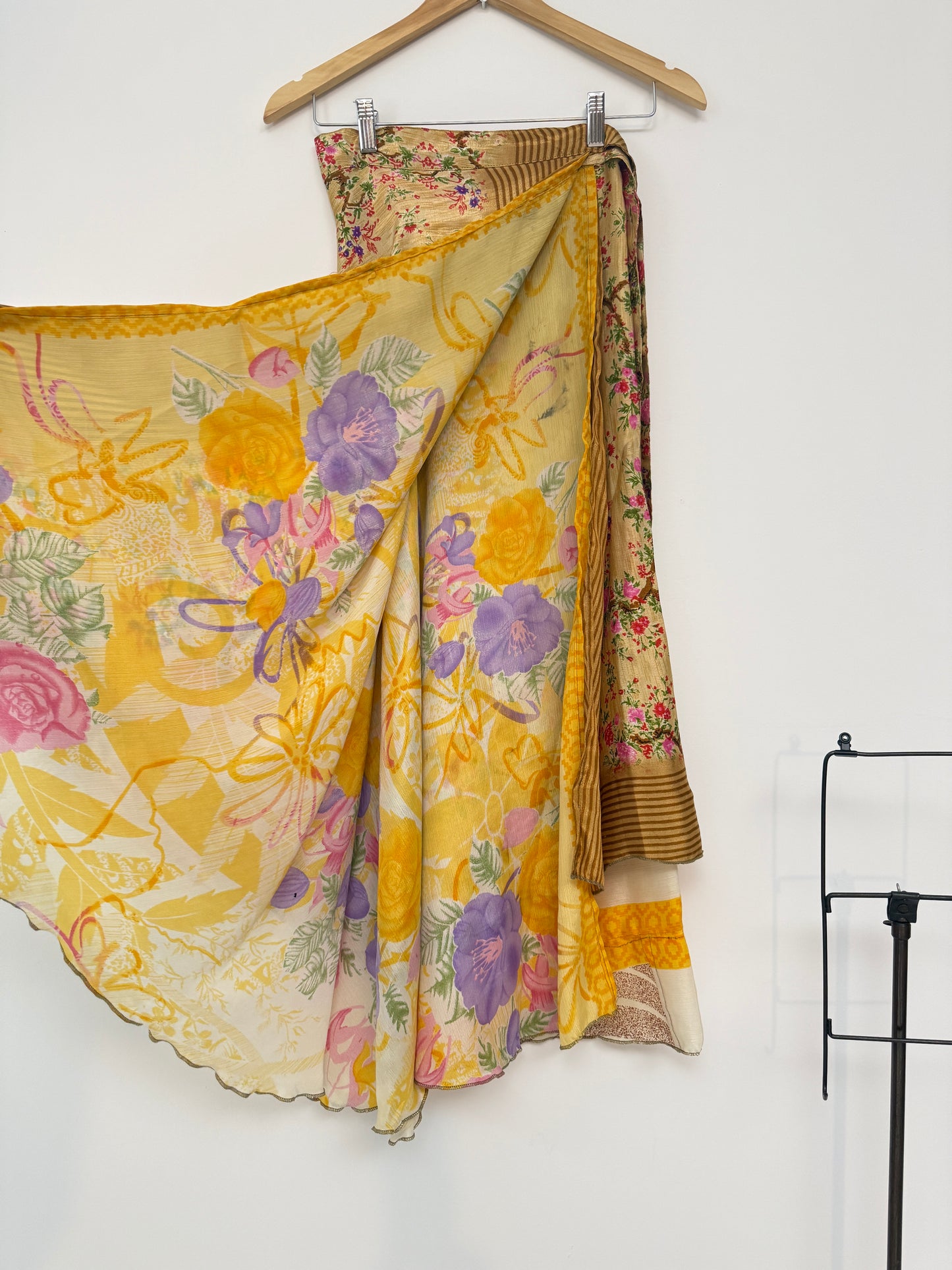 Vintage Saree Silk Wrap Skirt