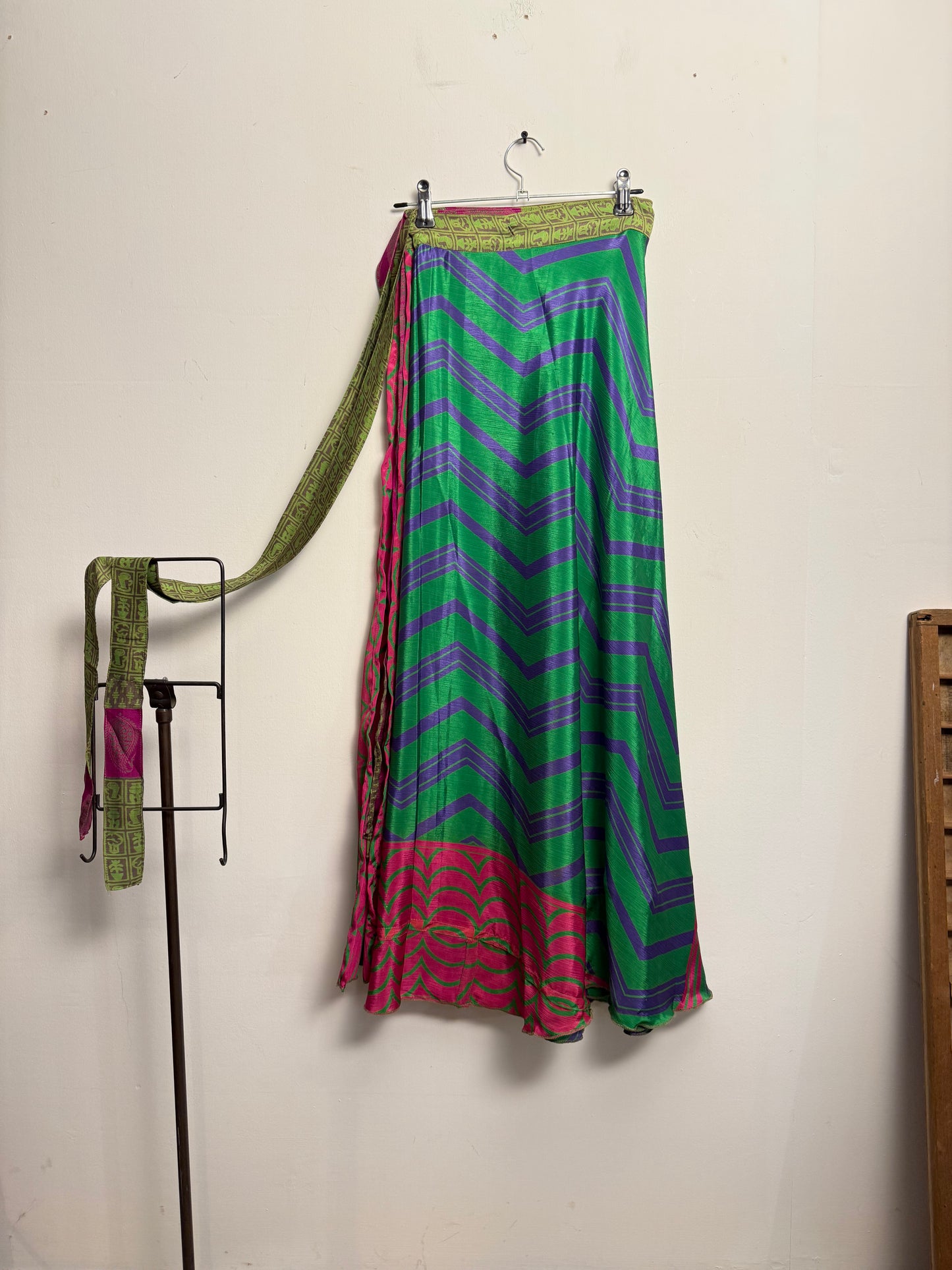 Vintage Saree Silk Wrap Skirt