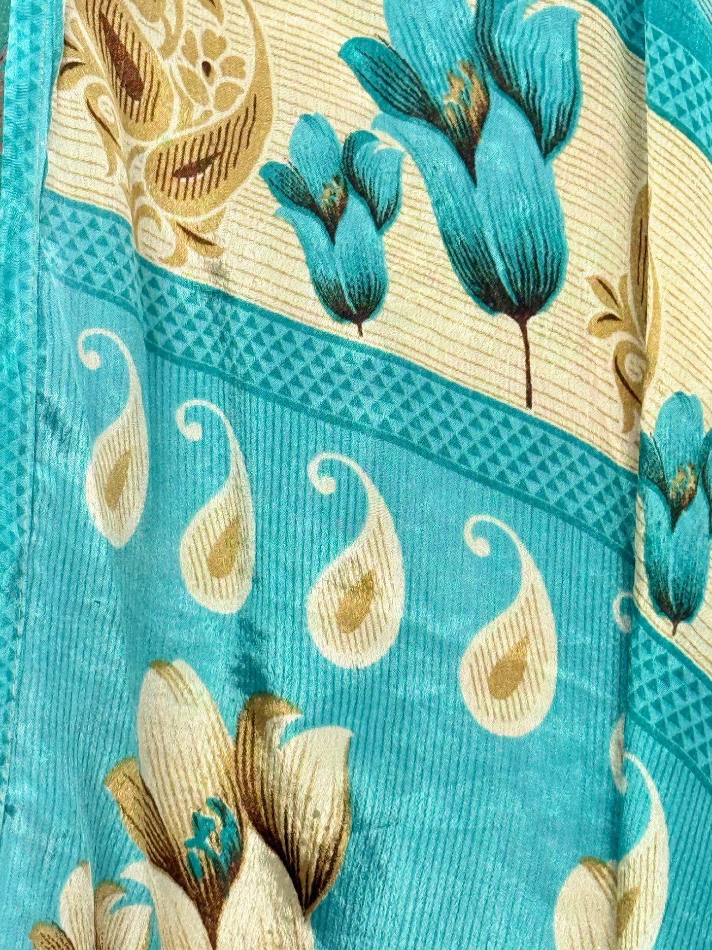 Vintage Saree Silk Wrap Skirt