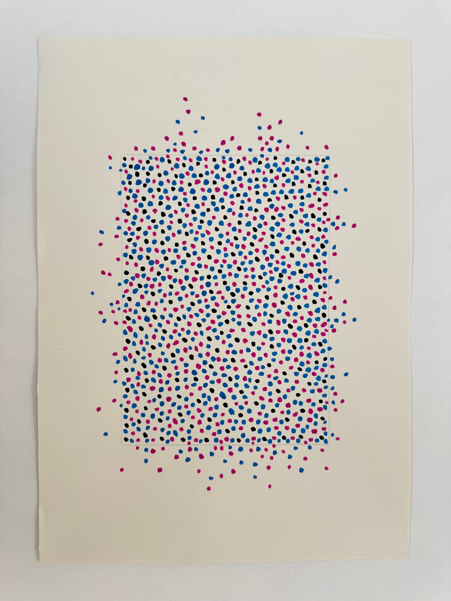 Pointillist Ink on Paper Original Artwork No.6 - ARTHUR ALLAN WILSON, Scottish | 1944-2024