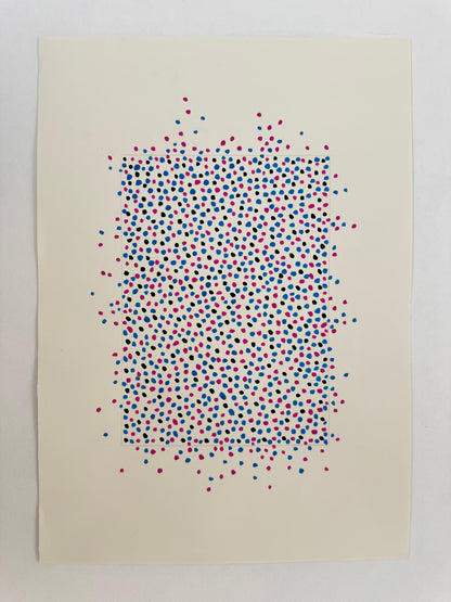 Pointillist Ink on Paper Original Artwork No.6 - ARTHUR ALLAN WILSON, Scottish | 1944-2024