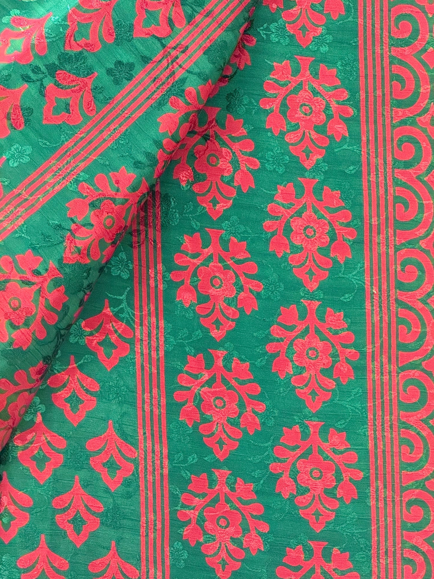 Vintage Pure Silk Saree Fabric