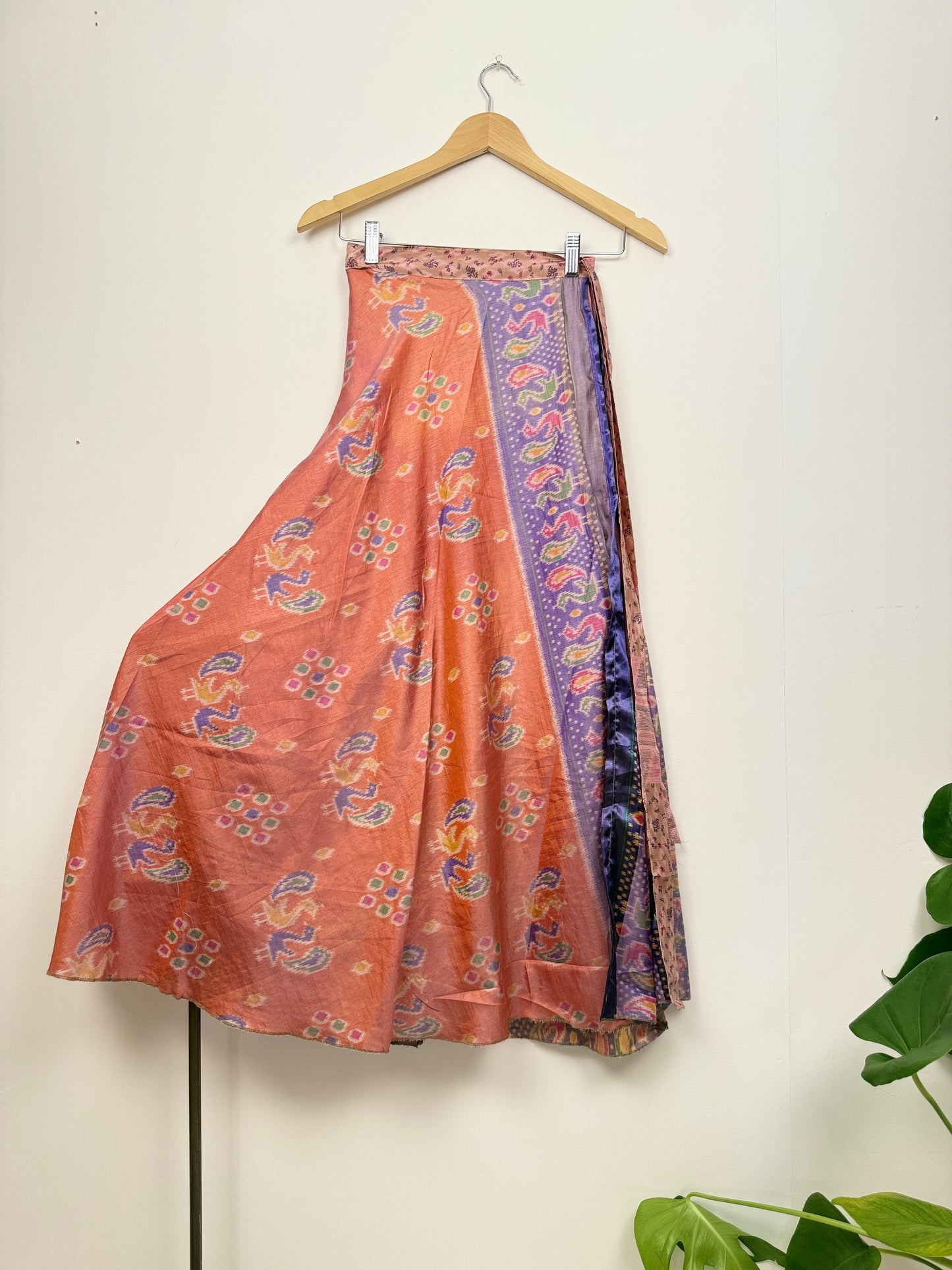 Vintage Saree Silk Wrap Skirt