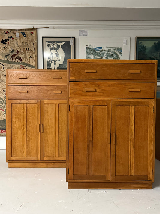 Pair Utility Furniture Tallboys