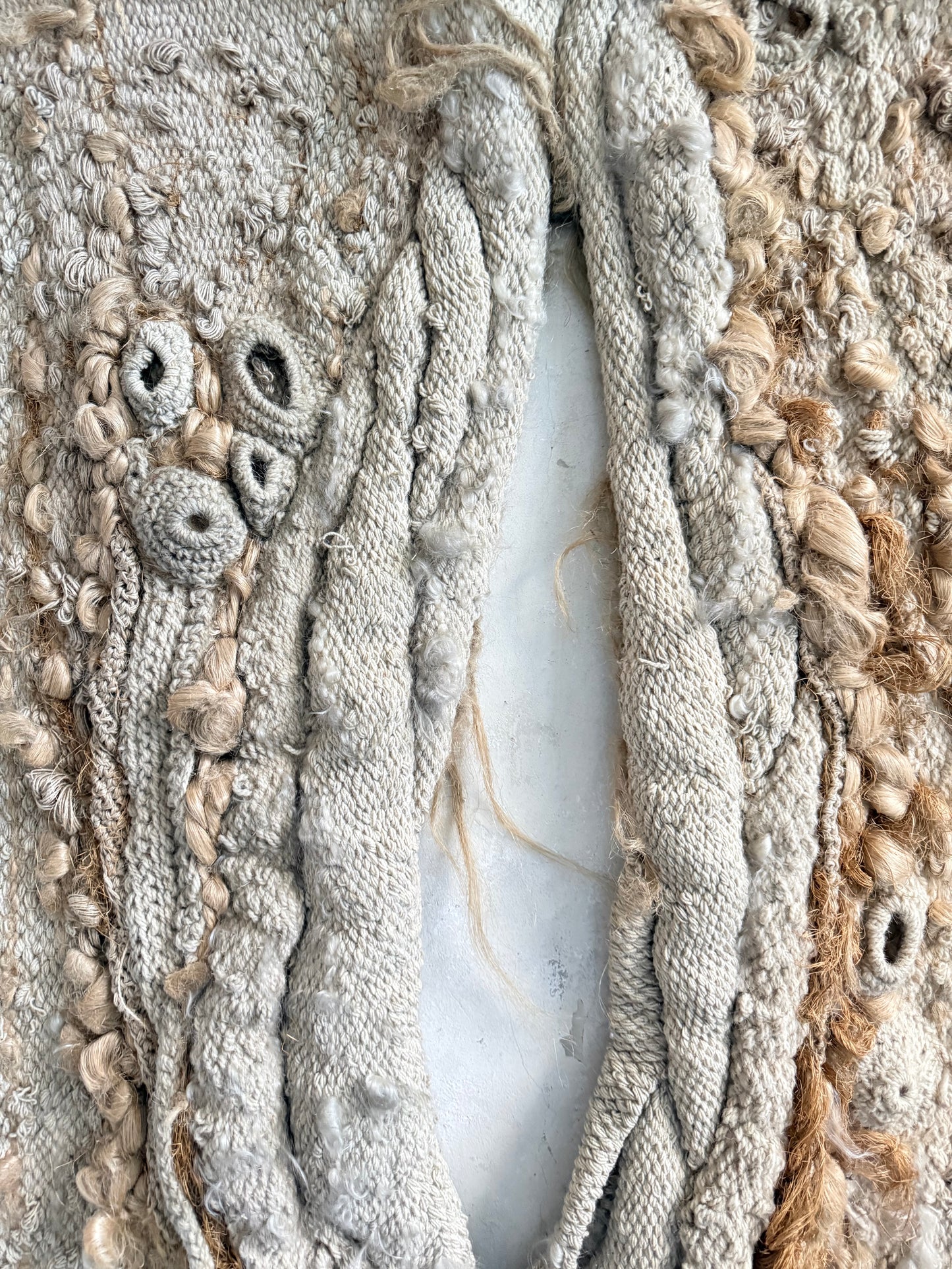 Ellen Lenvik (Oslo) 'Growth' Jute & Wool Textile Art