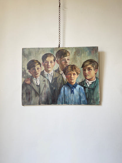 Portrait of Five Children, 1939 | French or Belgian School