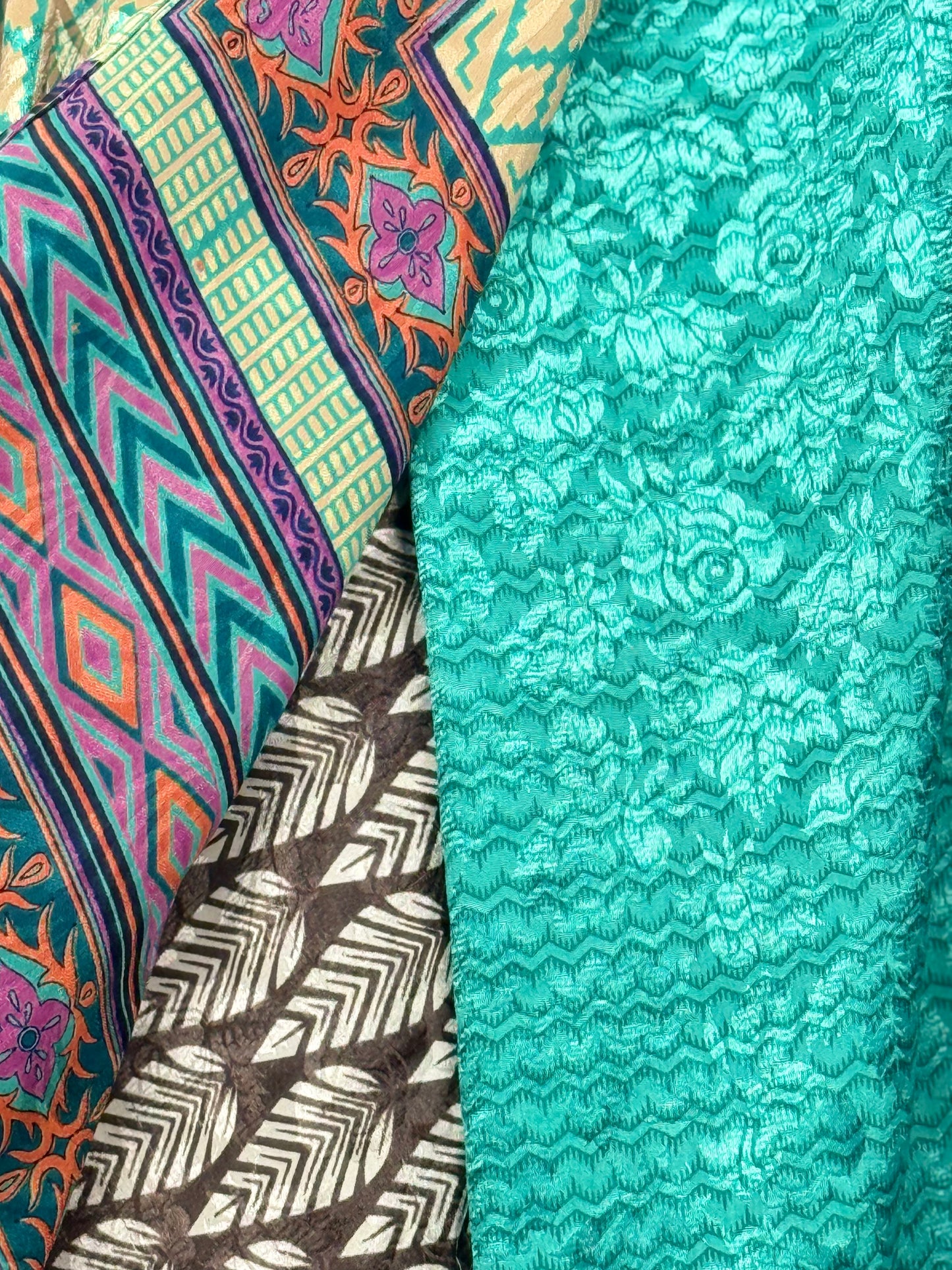 Vintage Saree Silk Wrap Skirt