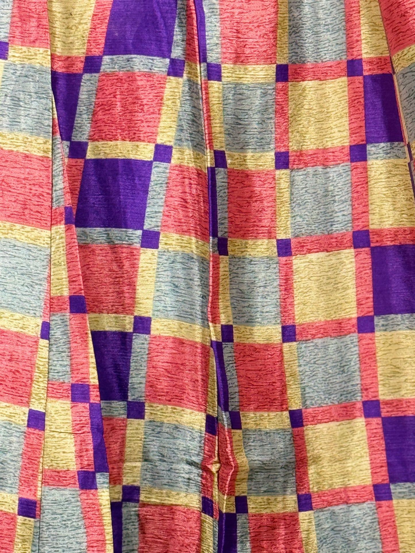 Vintage Saree Silk Pleated Skirt