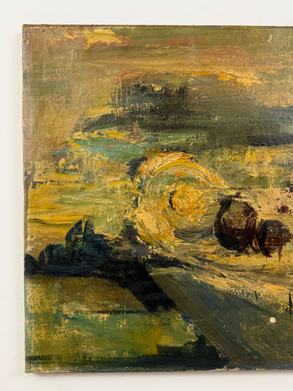 Abstract Landscape with Nude Study Verso - British School, c.1930s–40s
