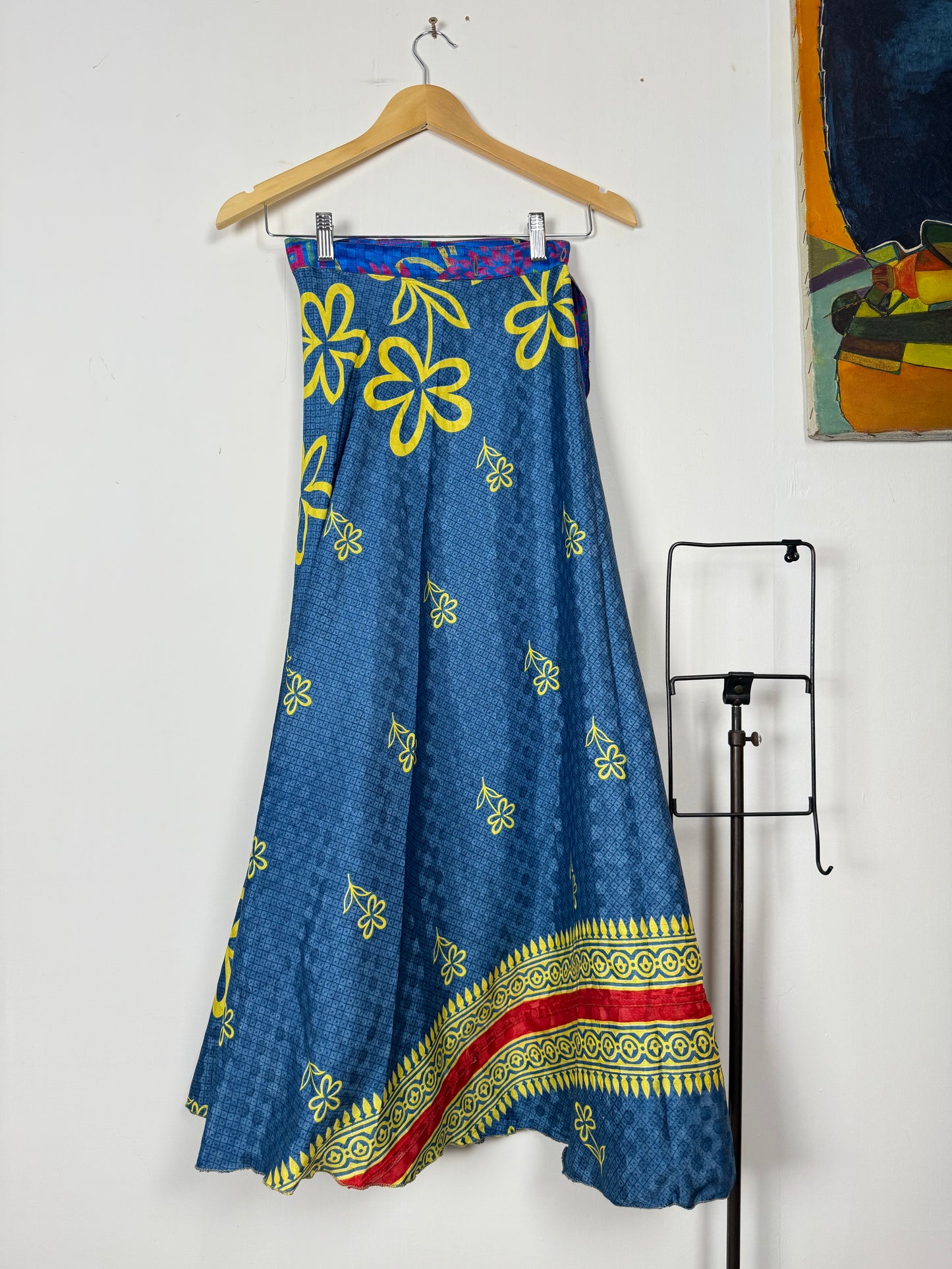 Vintage Saree Silk Wrap Skirt