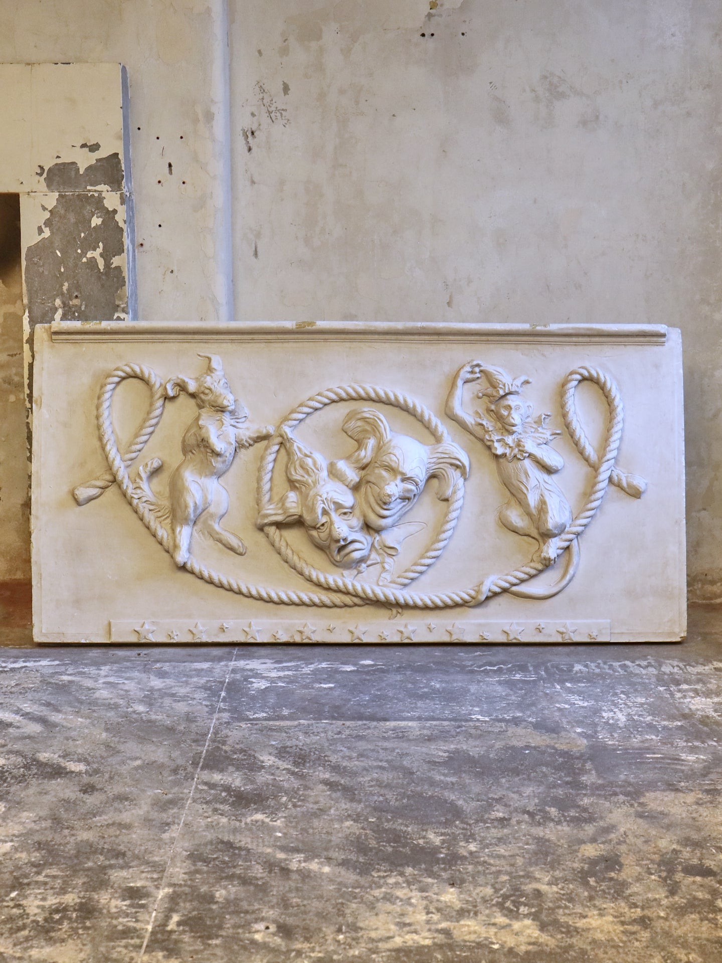Large Plaster “Comedy & Tragedy” Theatre Panels