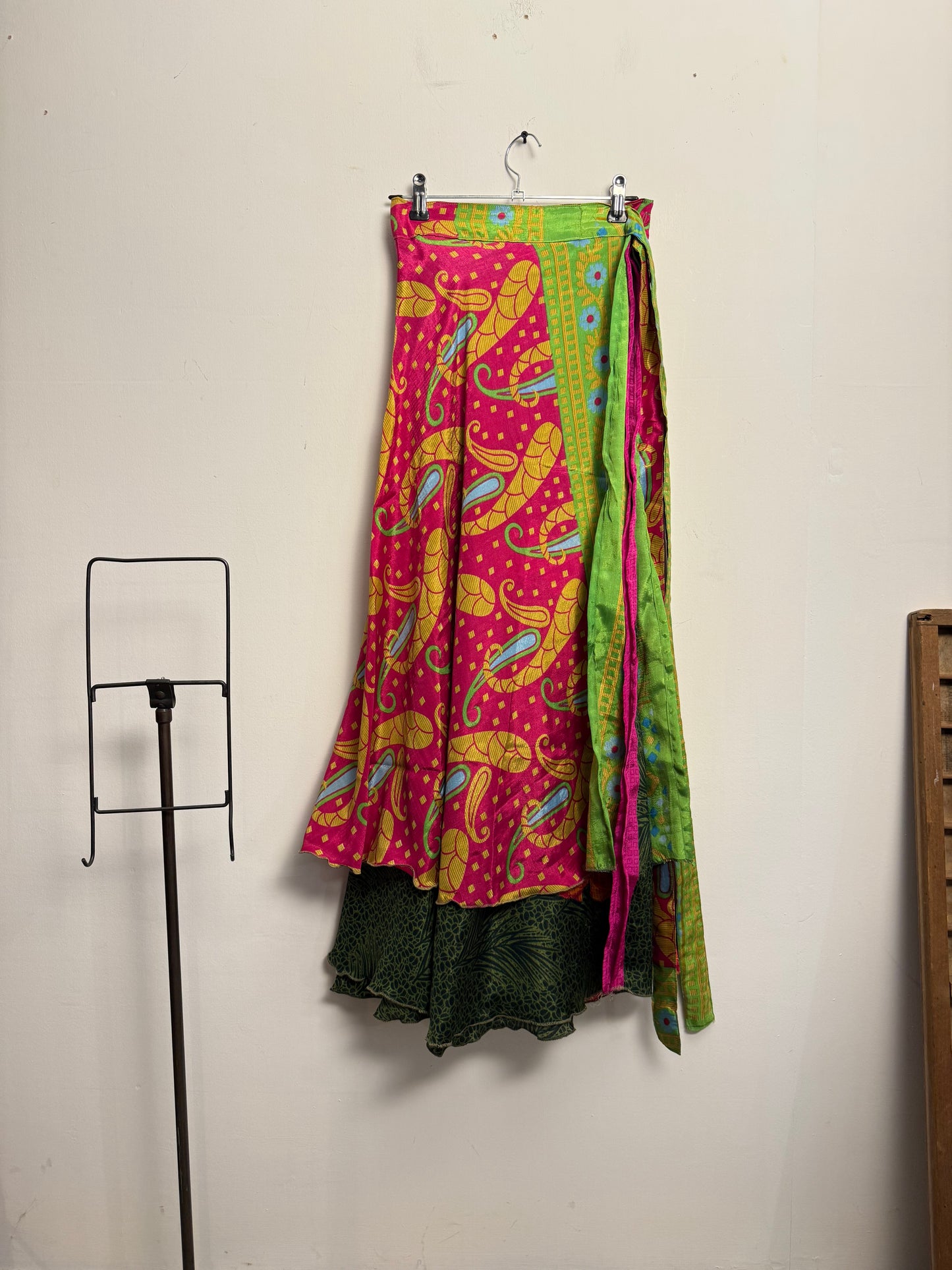 Vintage Saree Silk Wrap Skirt
