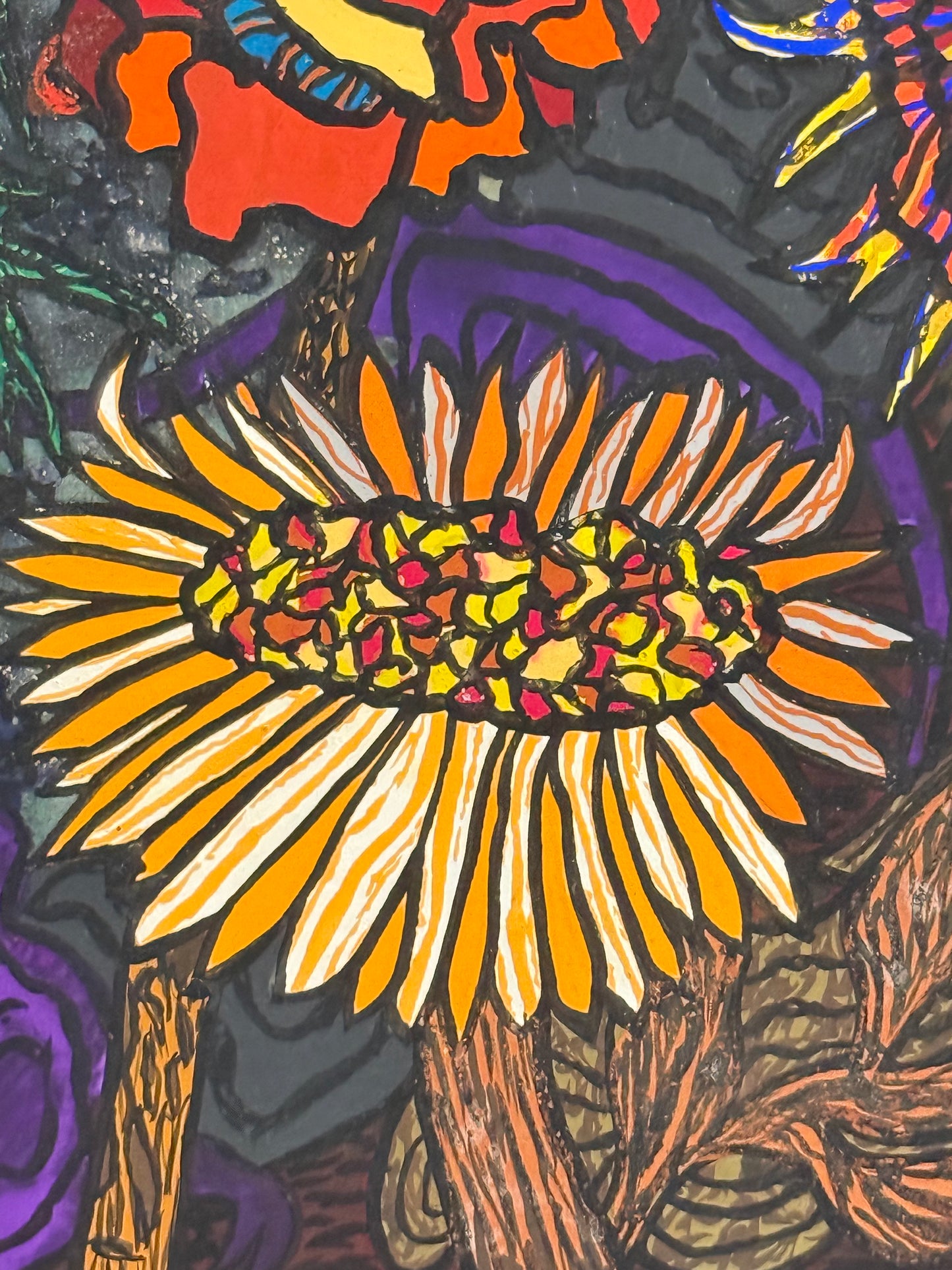 No. 172 Dark Moonflowers - PETER CROTTY, British | 1943-present