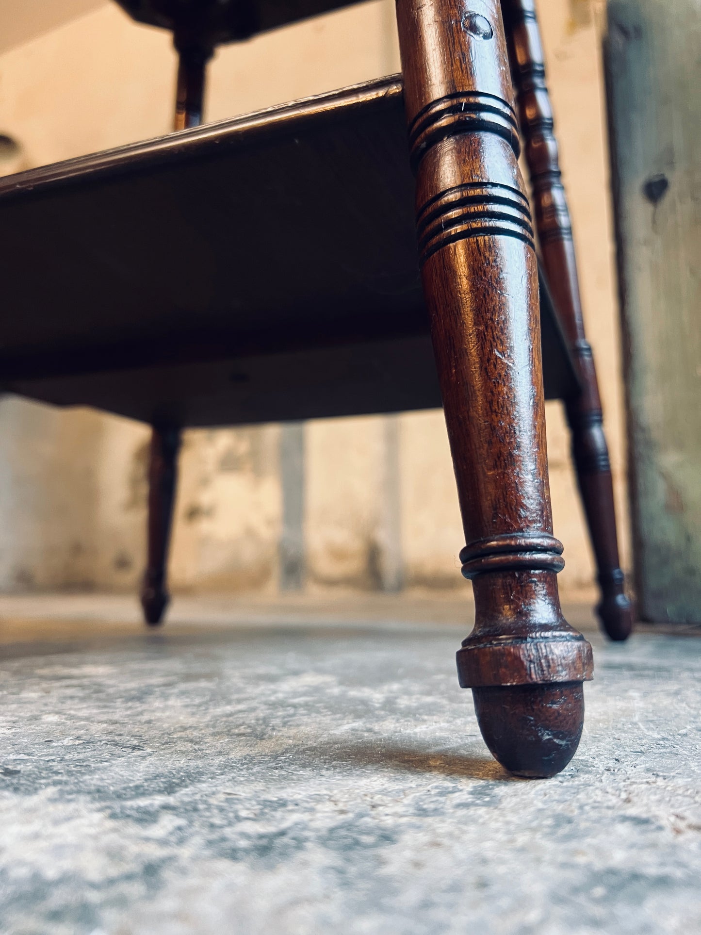 19thC Rosewood Two Tier Side Table