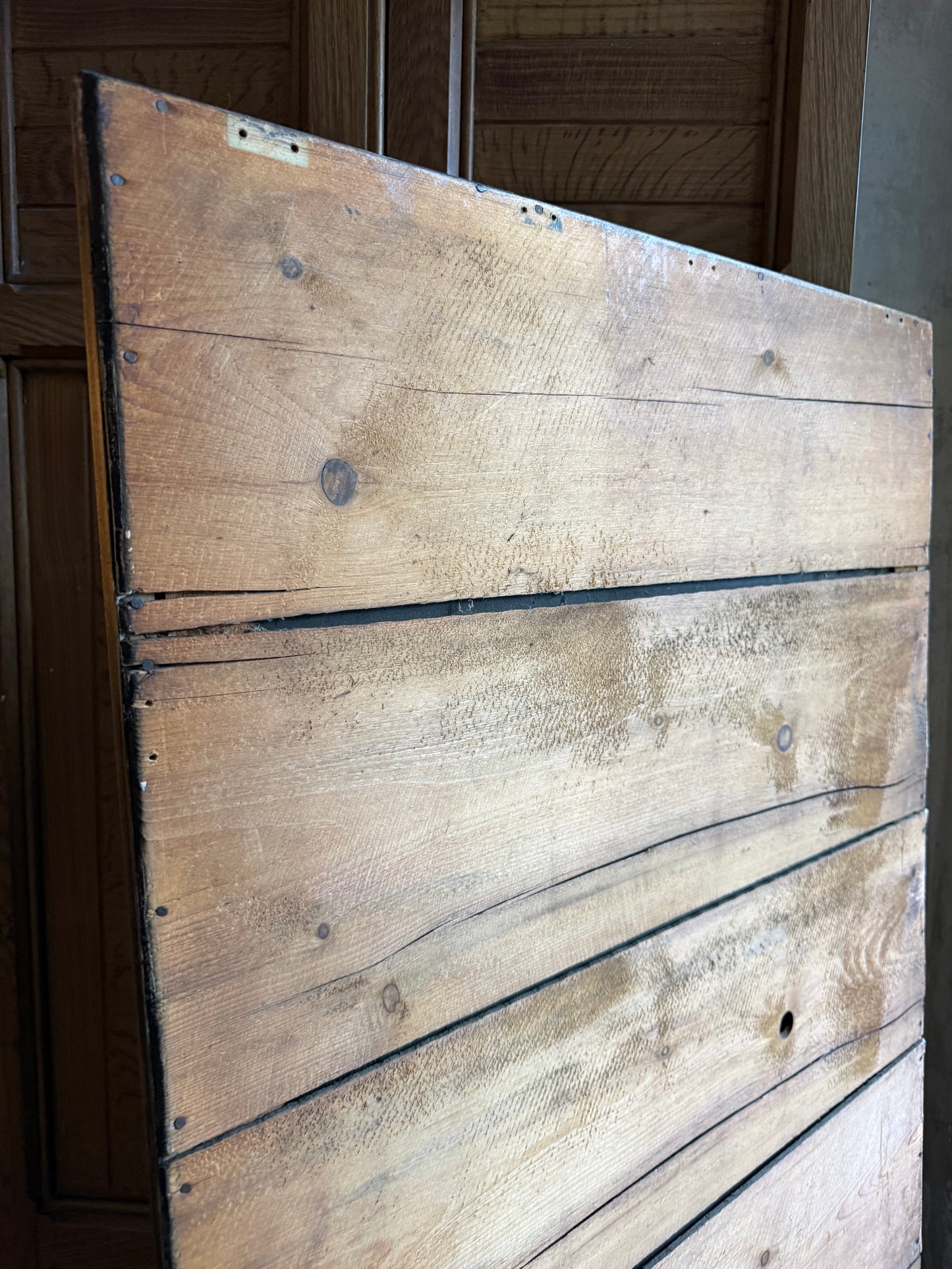 An early 20thC Gents Outfitters or Tailors Mirror