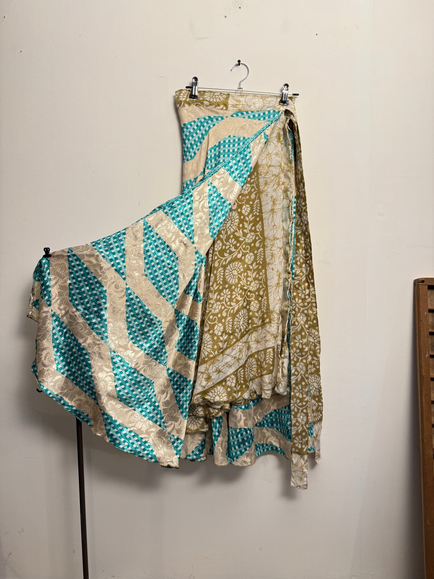 Vintage Saree Silk Wrap Skirt