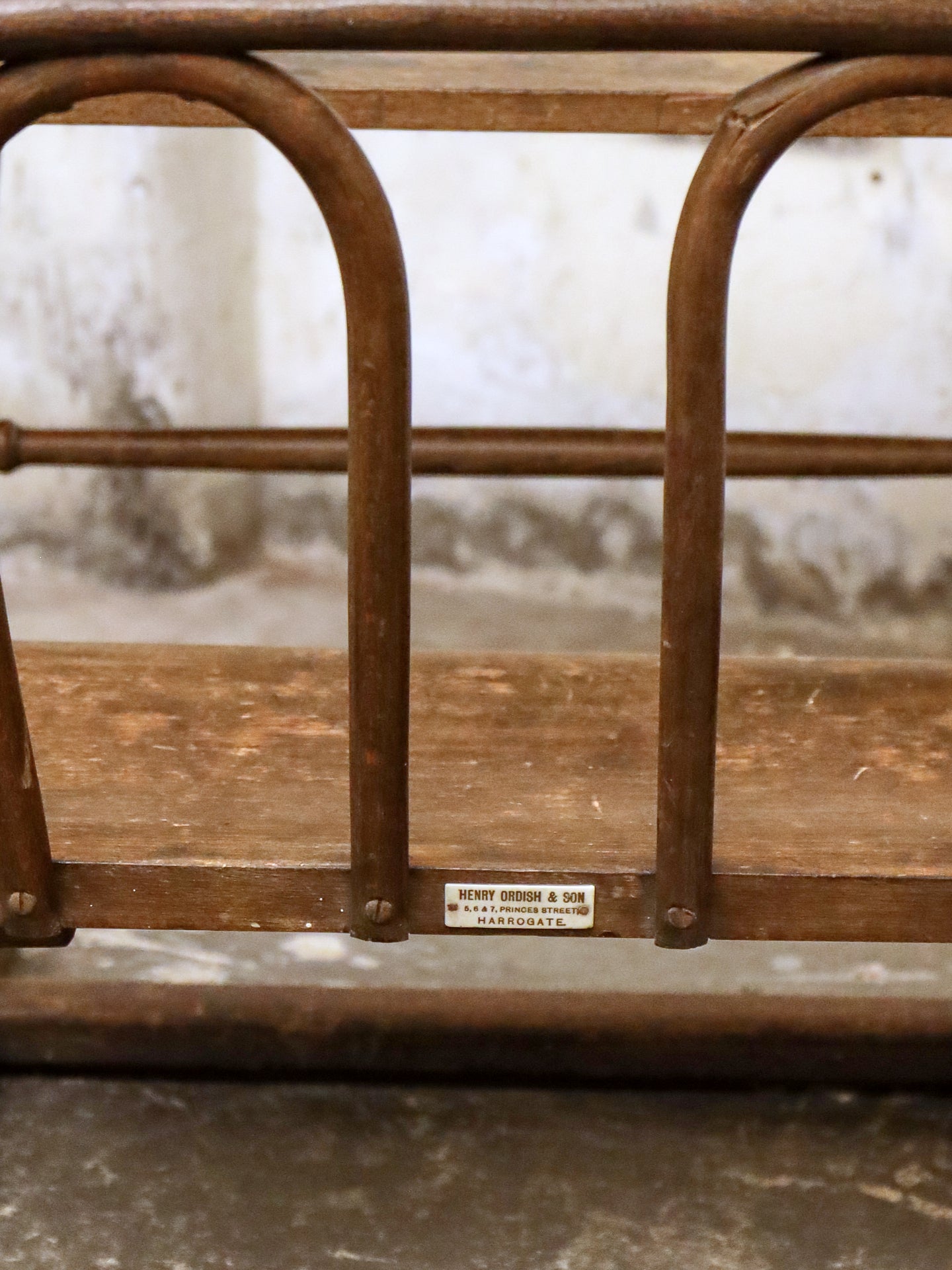 A Double Bentwood Children’s Desk & Seat - c1900. Retailers Label.