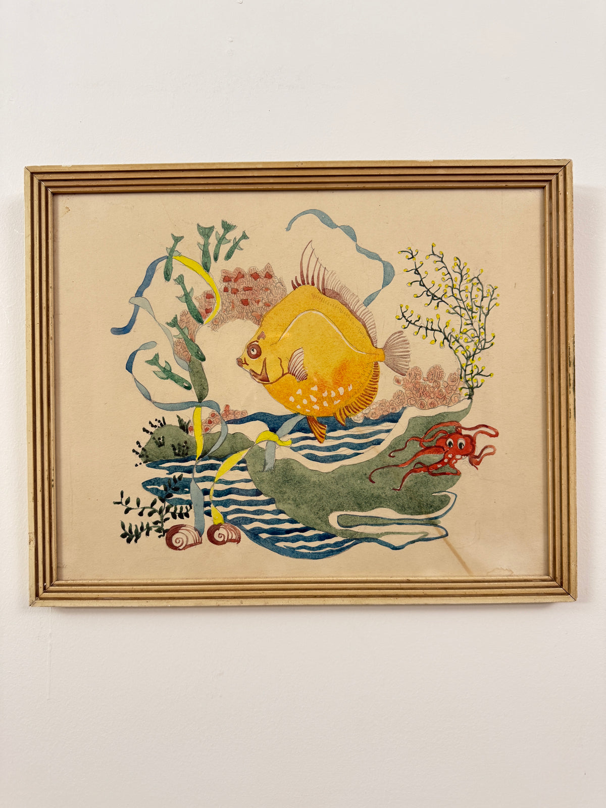 The Yellow Peril | Original Marine Watercolour | c.1930-1950