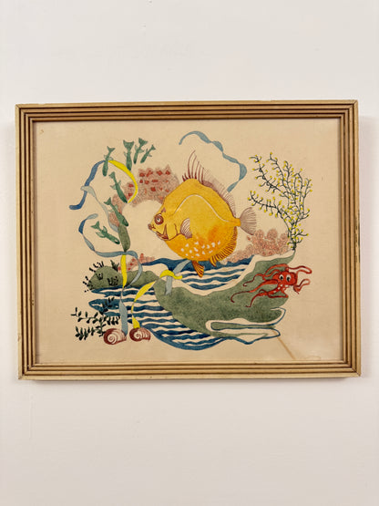 The Yellow Peril | Original Marine Watercolour | c.1930-1950
