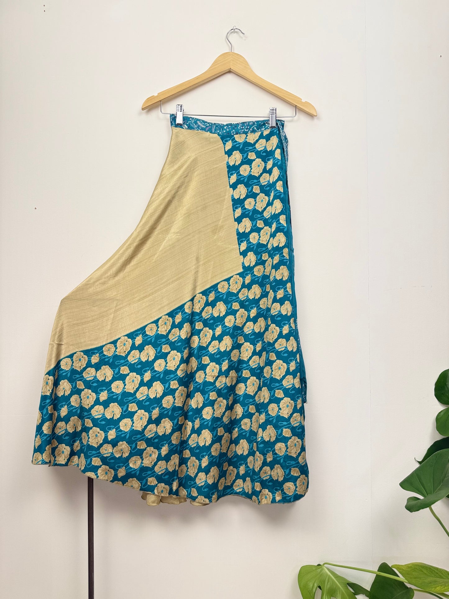 Vintage Saree Silk Wrap Skirt