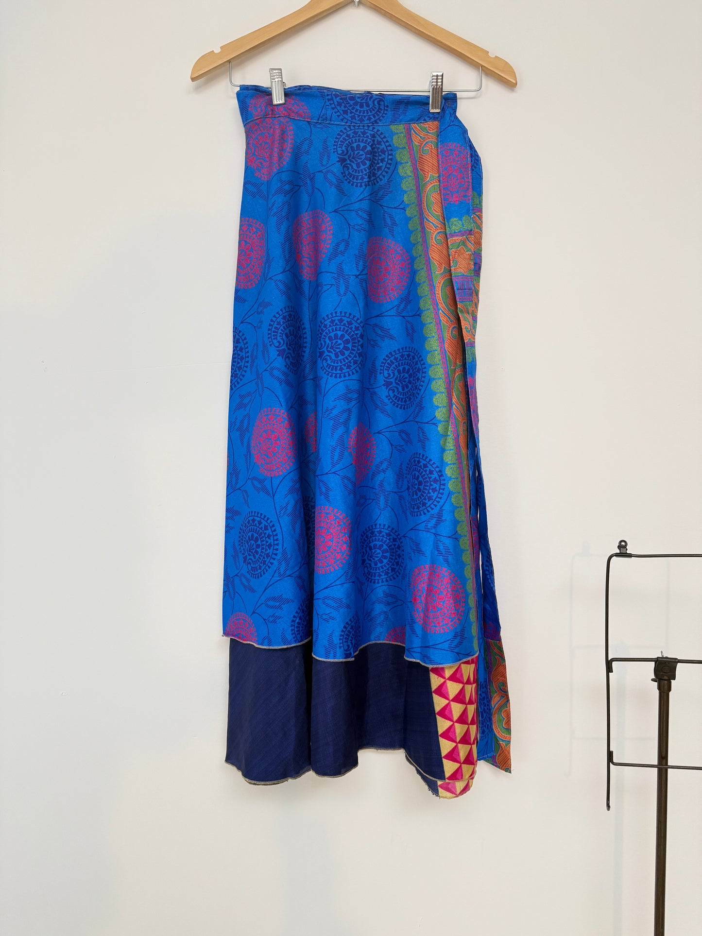 Vintage Saree Silk Wrap Skirt