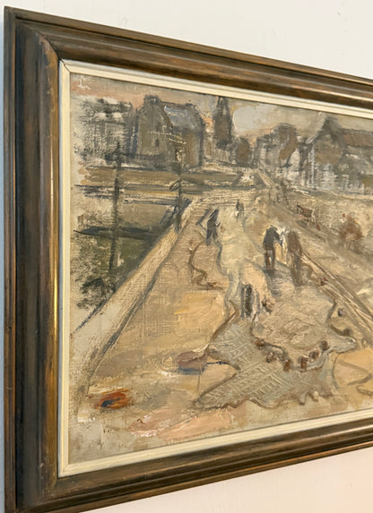Street Scene - DAVID M. SUTHERLAND RSA | Scottish, 1883-1973