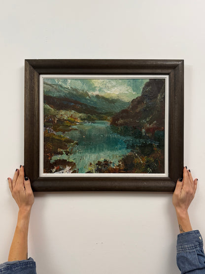 Hamish Lawrie (1919–1987) | Highland Lochan | Original Scottish Oil Painting