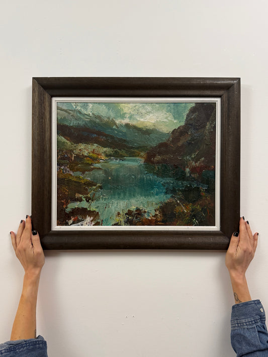 Hamish Lawrie (1919–1987) | Highland Lochan | Original Scottish Oil Painting