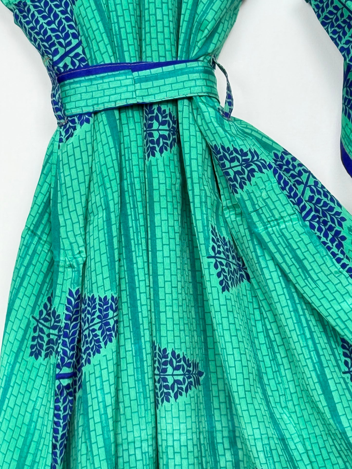 Vintage Saree Silk Kimono / Duster - Long