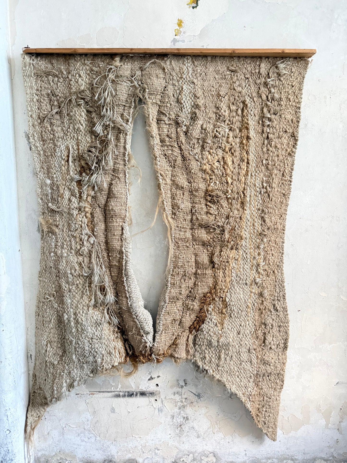 Ellen Lenvik (Oslo) 'Growth' Jute & Wool Textile Art