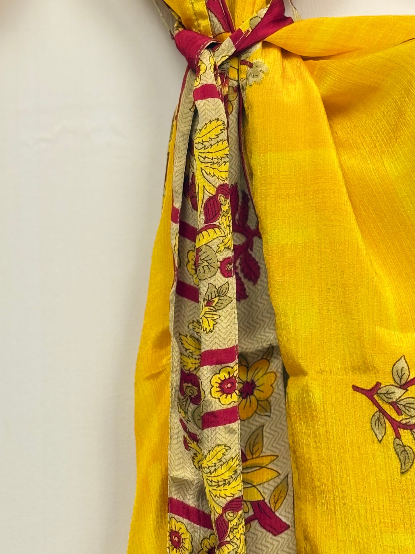 Vintage Saree Silk Kimono / Duster - Short