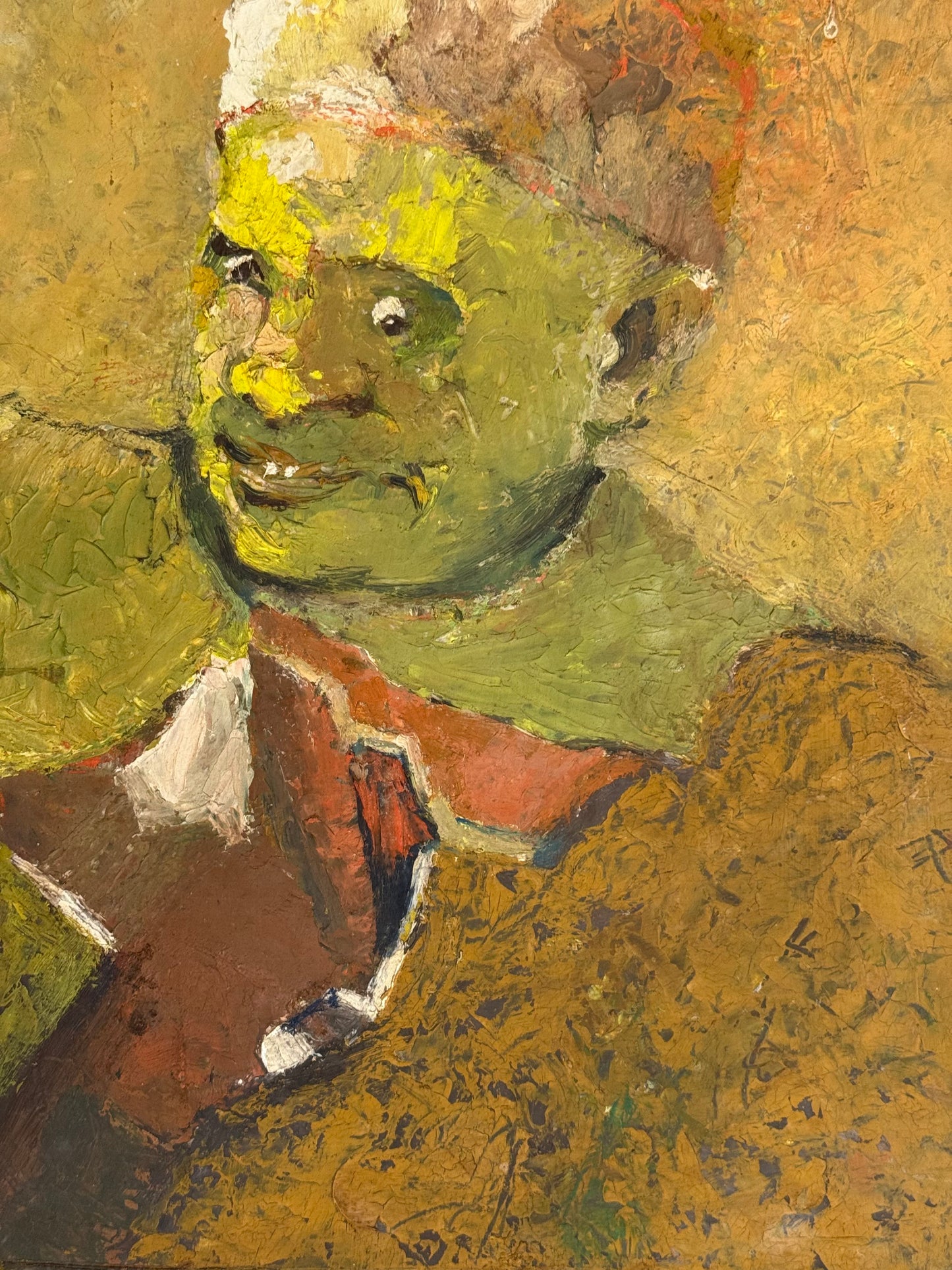 Portrait in Yellow/ Landscape Verso - Oxshott Pottery Estate HENRY WREN