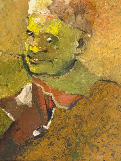 Portrait in Yellow/ Landscape Verso - Oxshott Pottery Estate HENRY WREN