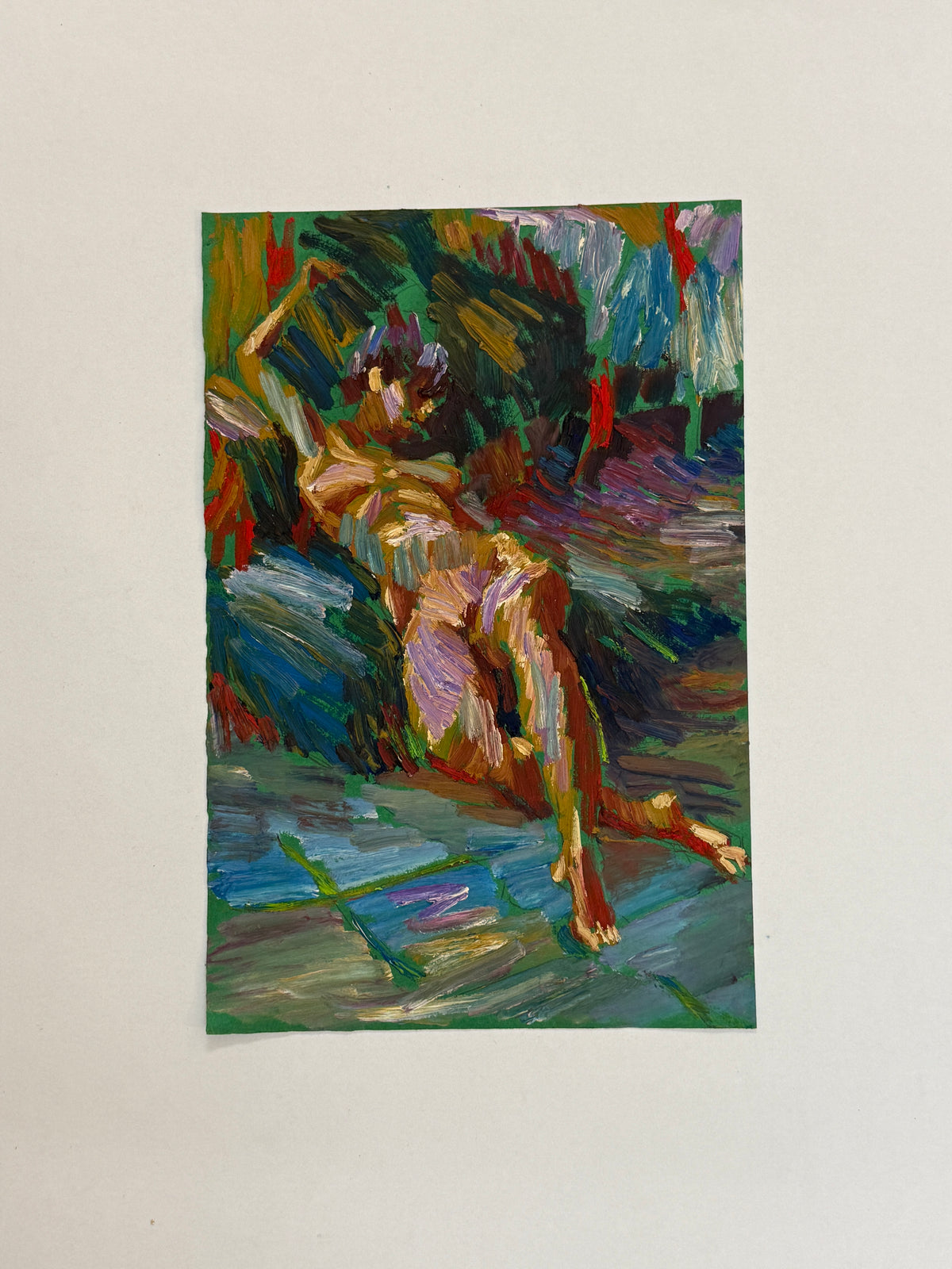 Reclining Nude | Colourful Figurative Painting