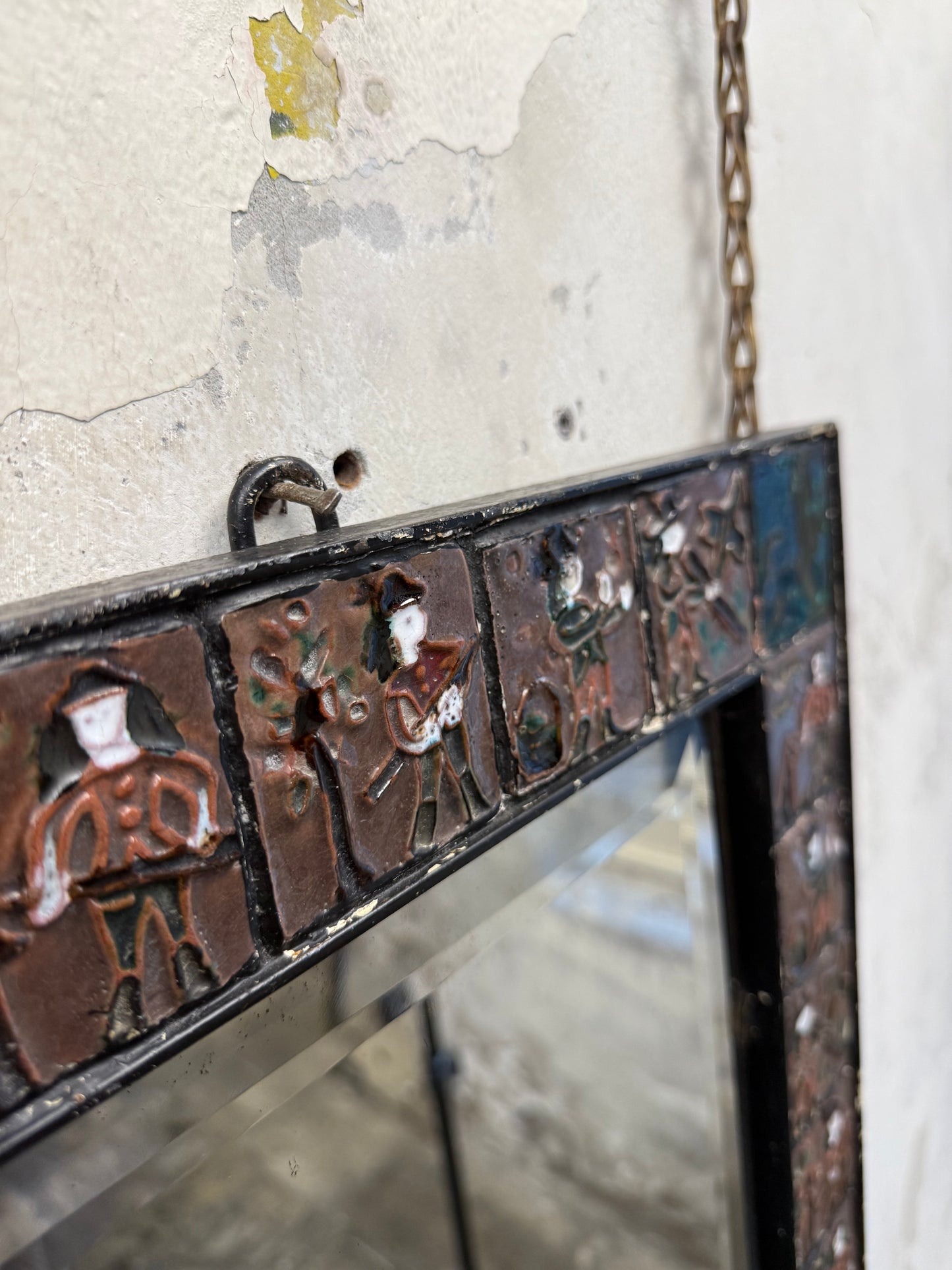 Folk Art Wall Mirror