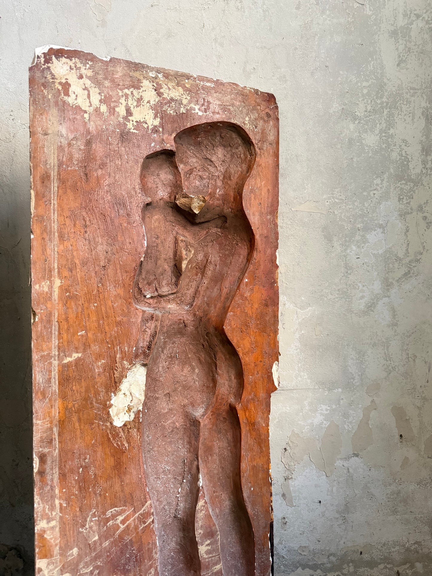 A Pair of Mother & Child Plaster Casting Moulds