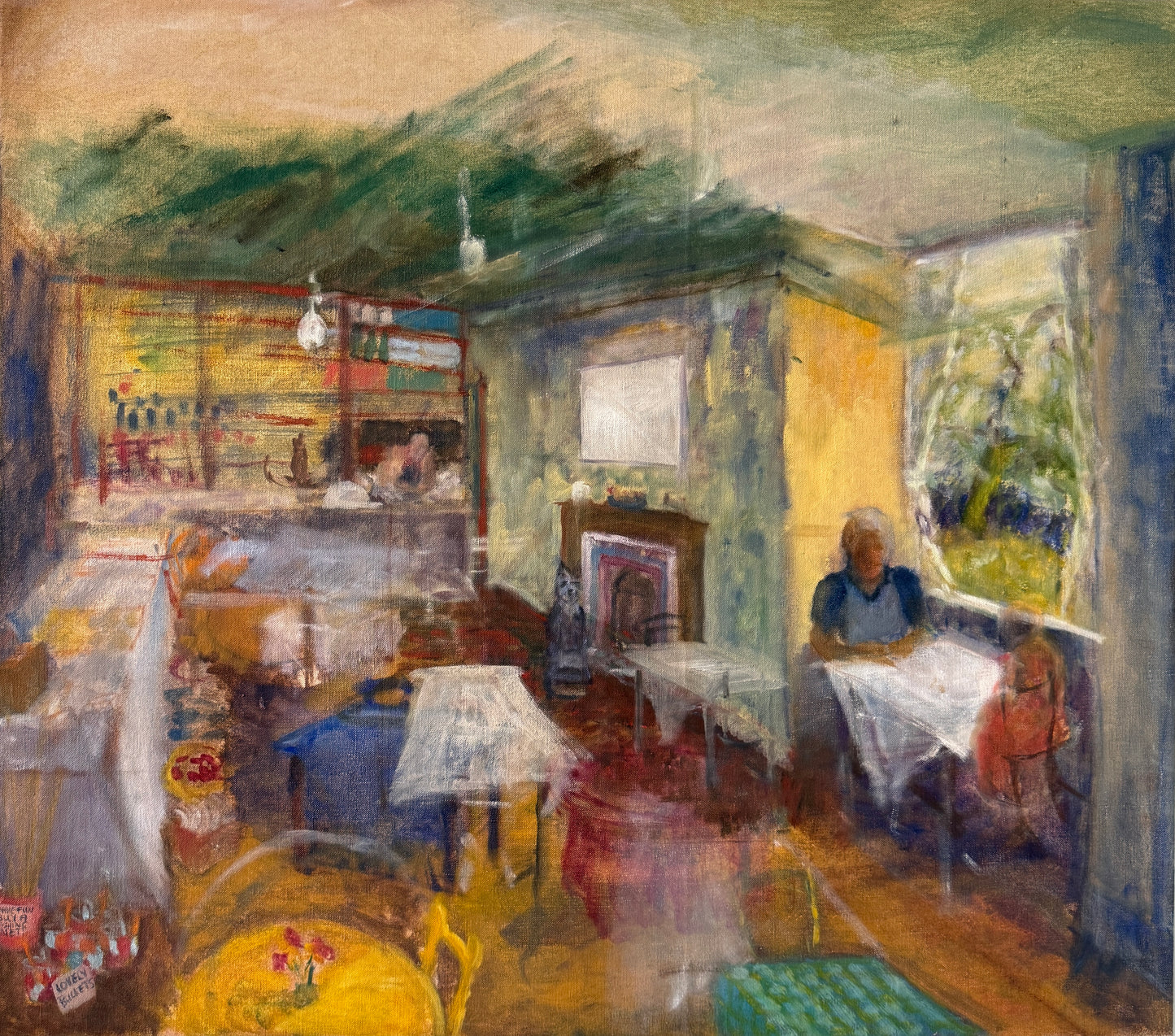 Cafe Interior - JANE PARKHOUSE British | 1951-1990